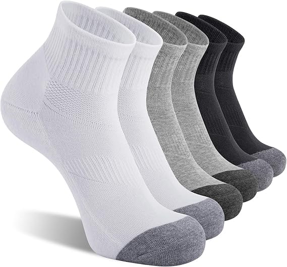 Image of Men's Low Cut Ankle Socks Pack | Bamboo Cushioned Sports Socks for Gym, Running, Walking