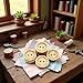 50Pcs Buttons Round 2 Holes Handmade with Love Letter Wooden Button DIY Sewing Decor Sewing Notions and Supplies - 15mm, Sewing Buttons