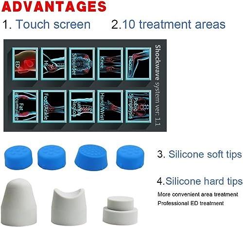 Máquina profesional de terapia con ondas de choque para alivio del dolor muscular, masaje y modelado corporal para cuello, espalda, hombros y pies miniatura 5