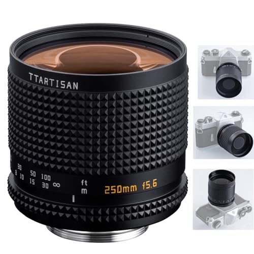 TTArtisan 250mm F5.6 M42 Objectif de réfraction MF Plein Format Compatible avec Les appareils Photo à Monture M42 et Autres appareils Photo Modernes avec Adaptateur