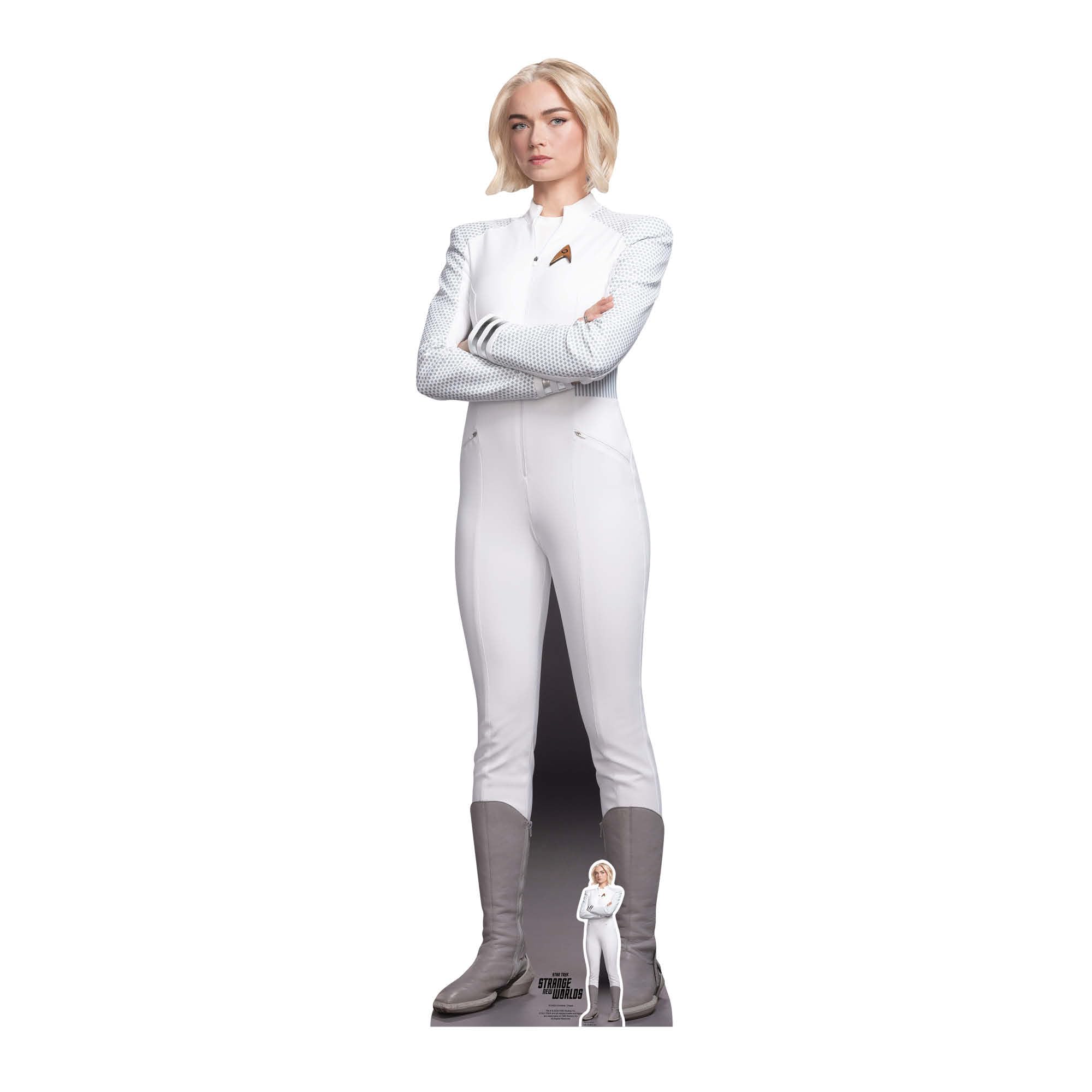 Star Cutouts – SC4824 – Star Trek Christine Chapel Lifesize Cardboard Cutout 178cm – Jess Bush – Strange New Worlds Character Gift