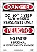 NATIONAL MARKER DANGER, DO NOT ENTER AUTHORIZED (ESD200PB)