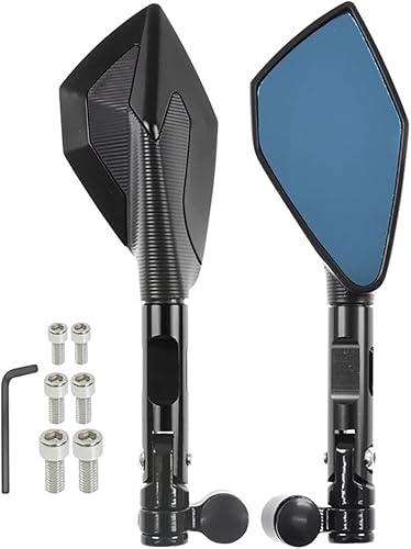 Miniatura 2 de Universal motocicleta CNC 8 0.394 in espejo Reavire espejos para Bajaj Pulsar NS200 NS 200 RS 200 AS 220 F Pulsar 180 150 Dominar 400 (Color  rojo)