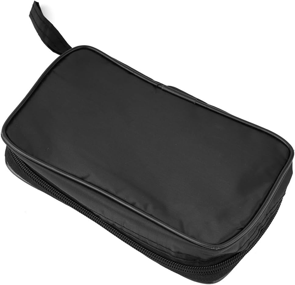 Carry Bag Digital Multimeter Storage Bag Organiser Bag Waterproof Shockproof Black Fabric Bag M