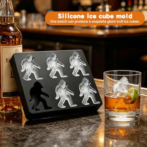 Molde de hielo de silicona 2 piezas 6 cavidades miniatura 3
