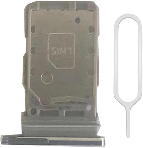 Miniatura 1 de MMOBIEL Bandeja de repuesto para tarjeta SIM dual compatible con Samsung Galaxy S21 5G  S21-6.2 pulgadas - 2021 - Incluye junta de goma y pin SIM,