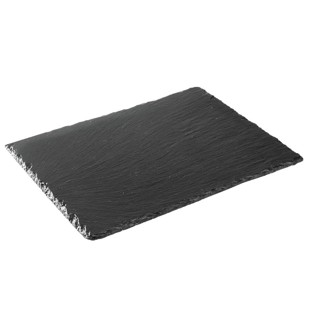 Buy mDesign Slate Stone Gourmet Serving Platter, Cheese Board