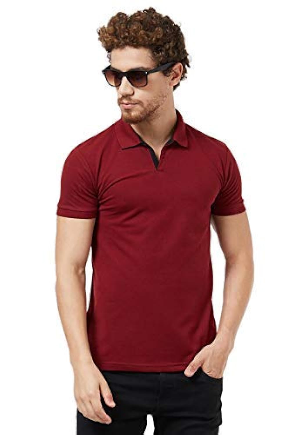 wear your opinion Solid Cotton Rich Polo T Shirt | Collar Tshirts | Half Sleeves | Plain-Regular Fit (Available in Plus Size)-picture-14