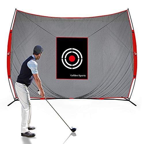 GALILEO Golf Practice Net 12X10Feet Golf Hitting Nets Driving Range Indoor Outdoor Golf