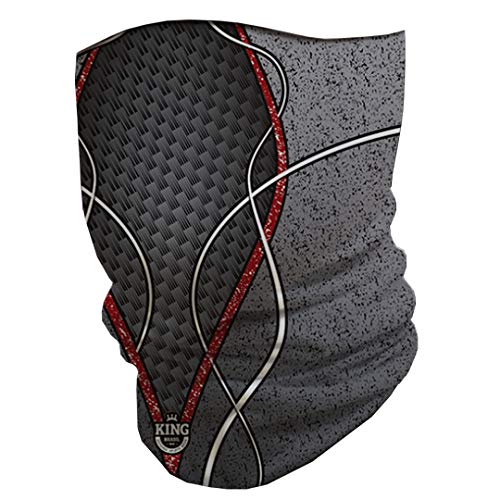 Bandana Mascara Pesca King com Proteção Solar UV 636 Cinza