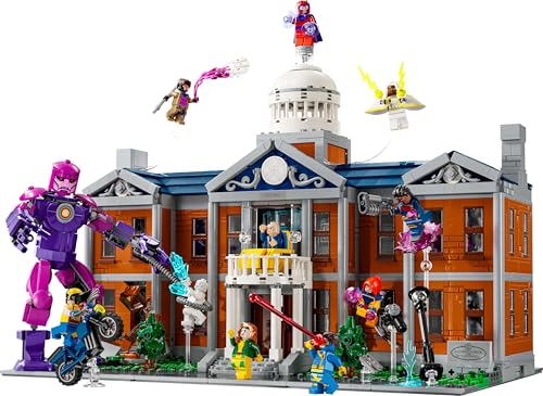 Image of LEGO Marvel X-Men: The X-Mansion Buildable Xavier Institute Set for Adult Super Hero Fans 76294