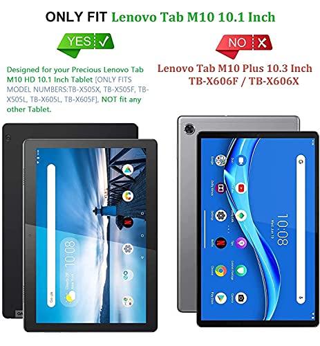 Image of HUMALIEN | Shockproof All-Rounder 360 Degree Rotatable Back Flip Cover Case for Lenovo Tab M10 HD 10.1 Inch [Model: TB-X505X / TB-X505F / TB-X505L / TB-X605L / TB-X605F]