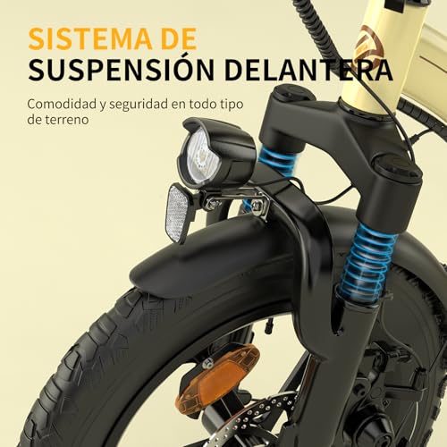 Variante de ESKUTED100 Bicicleta Eléctrica Plegable 16×2.50 36V 13Ah 250W