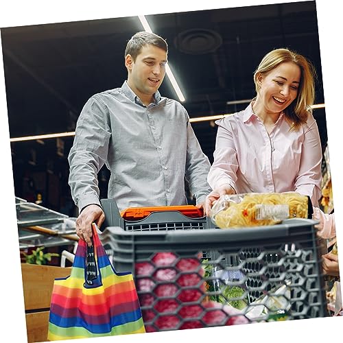 HOMSFOU 2 Peças Sacolas Laváveis ​​Sacolas De Compras Sacolas De Compras Reutilizáveis ​​Sacolas Gra