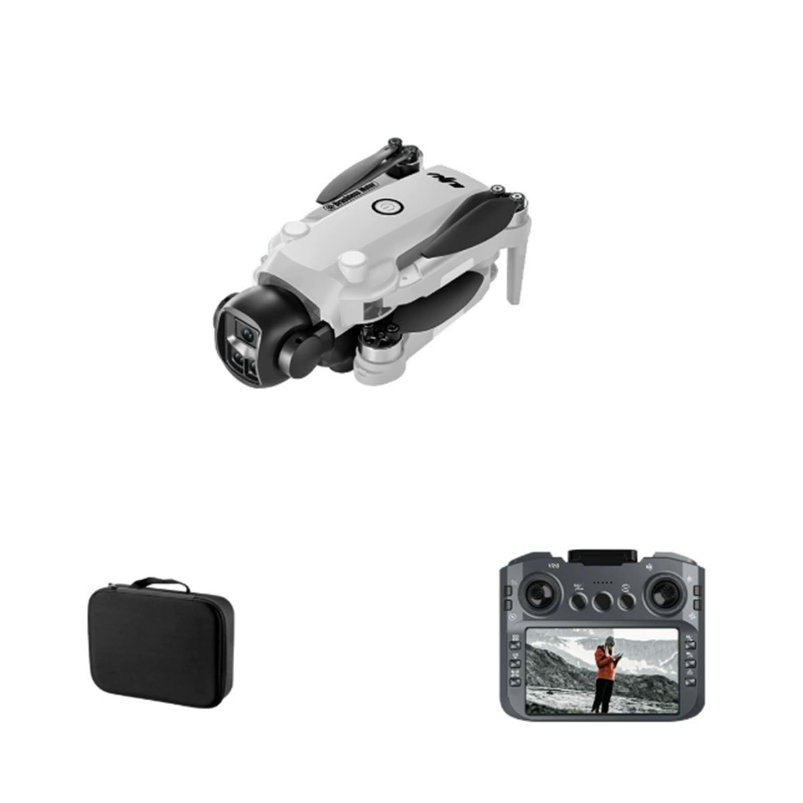 Gray,Single Battery,dron z kamerą a28 8k profesjonalny dron 8k z ekranem poniżej 249 g zdalnie sterowany bezszczotkowy quadrocopter rc