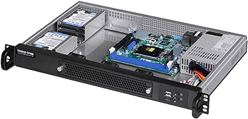 1U Rackmount Chassis(11.81" Deep)(Micro-ATX/Mini ITX)(4x2.5 7~15mmHDD/SSD)(Customize 1U IO Shield)(NO Power Supply,No Rail,No System and Case Only) IPC-1304M