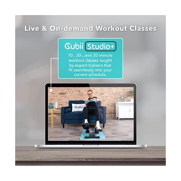 Cubii JR2, Under Desk Elliptical, Under Desk Bike Pedal Exerciser, Seated Elliptical, Work from Home Fitness, Mini Elliptical Machines for Home Use, Cubii Exerciser for Seniors, Desk Exercise, Green