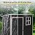 VeroFree 5 Ft 3 Ft Outdoor Plastic Storage Shed with Floor – Black, Durable Weather Design for, Patio Backyard Organization (1 Doors)