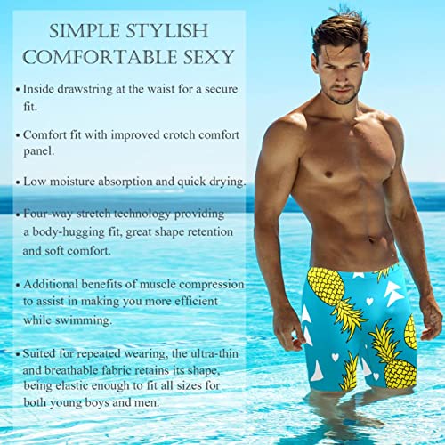 Bañador de frutas tropicales para hombre: pantalones cortos de natación cómodos en talla L 3