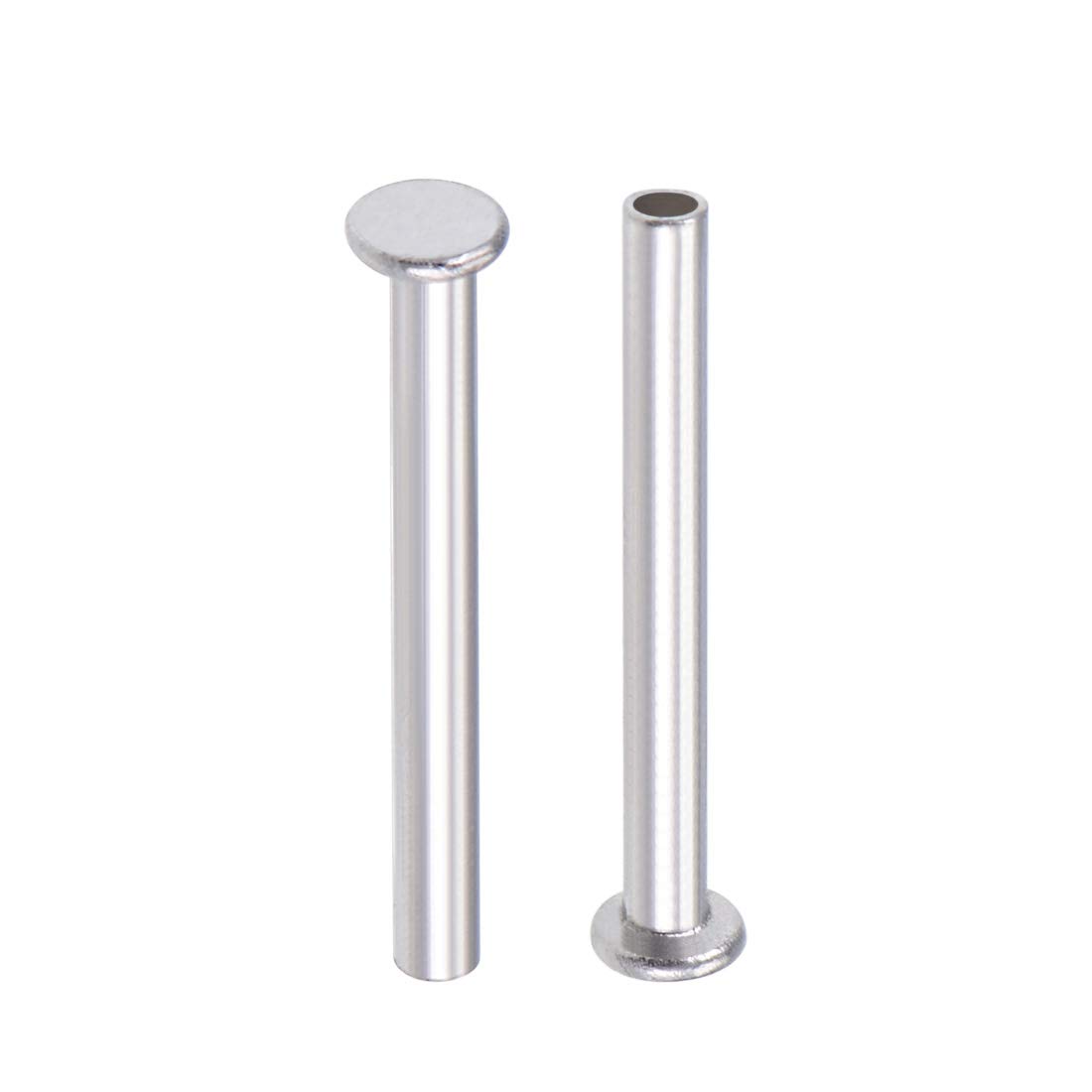 Aluminum Rivets - 100 Pack Semi-Tubular Rivets -13