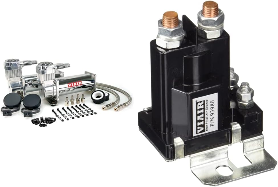 Viair 44432 VIAIR 444C 200 PSI Dual Value Pack - Chrome | Viair Corporation 93980