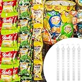 LYCN 100 Sets Hanging Merchandise Strips with Hooks, 12 Station Chip Display Rack Clips 21.3 Inch Plastic Hanging Clip Strips with S Hooks for Snack Candy Retail Store - Image 6