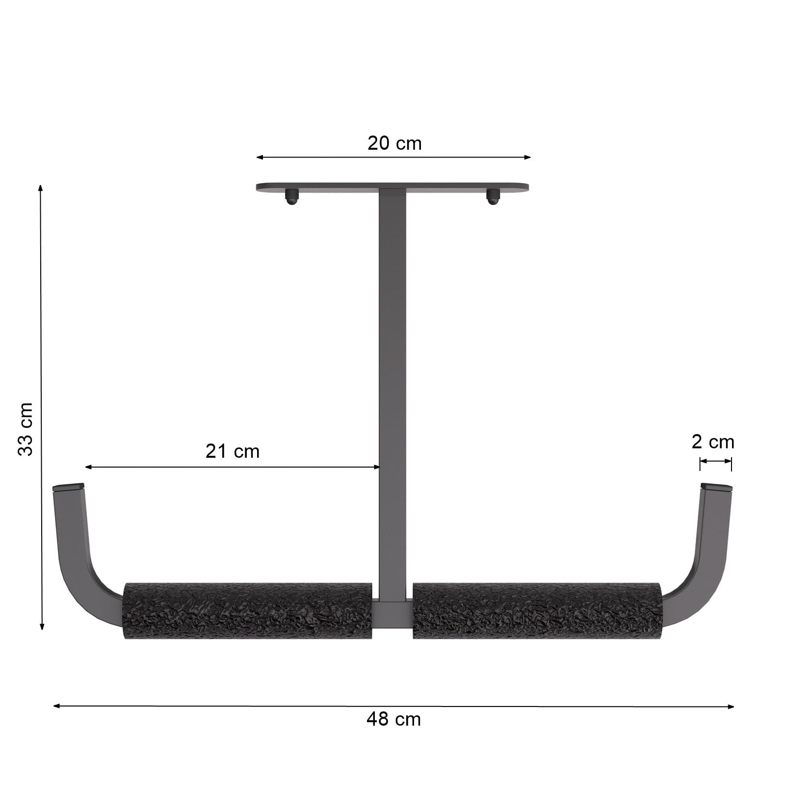 QLS Wall Hooks, Hanging Hooks, Ceiling Hooks, Garage Double for Ladder Angel Mounting Hooks, Ceiling Mounting - Image 2