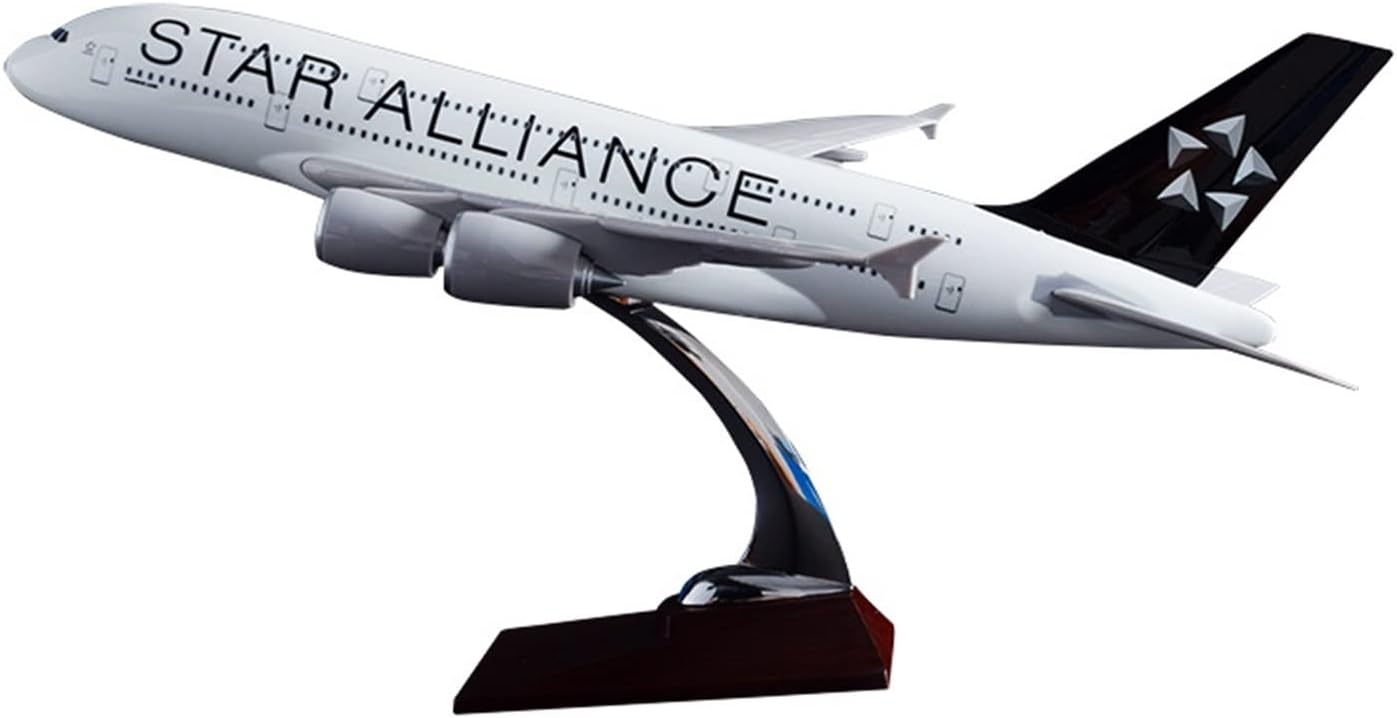1 160 Fit for Star Alliance Airline Plane Alloy Metal Model Aircraft Collectible with Landing Gear Hobby Playgame Kit