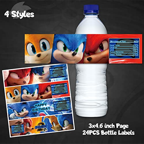 Birthday Party Supplies,24Pcs Party Decorations Set,4 Style Water Bottle Labels For Kids Party. #TOP1