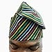 Multicolored Striped African Kufi Hat, ASO Oke Yoruba Cap for Men | African Fashion Print (US, Alpha, X-Large, ASO Oke, Multicolor)