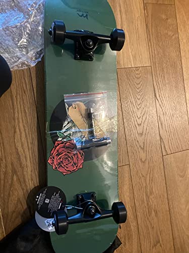 M Merkapa 31"X8" Skateboard For Adults Teens Youths Kids Beginners, 8 Layer Canadian Maple Double Kick Deck Concave Fit For Skateboarding, Cruising, Carving, Tricks (With T Tool) #TOP6