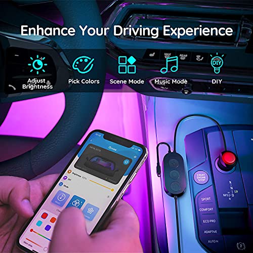 image for Govee Car Interior Lights, Car Led Lights with APP Control, Music Sync