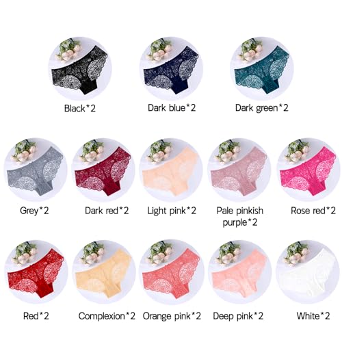 Image of Sunm Boutique Sexy Underwear for Women, Cheeky Lace Women's Panties, Breathable Bikini for Ladies