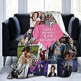 Singer Blanket Soft Fleece Blanket Cozy Fuzzy Throw Blanket Warm Blanket for Men Women Couch Sofa Bed 50x40 in