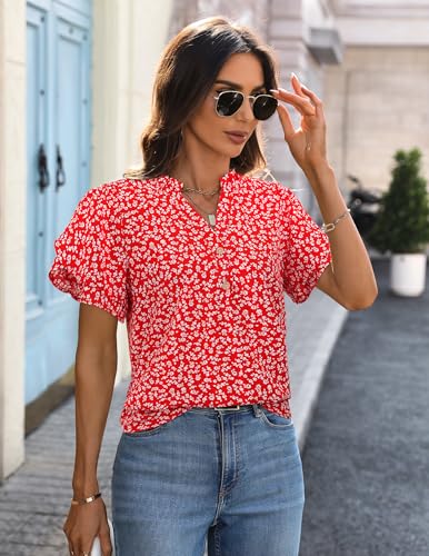 Save $4 on LOOKBOHO Women's Ruffled V-Neck Blouse with code K2UOH7YV - Image 2