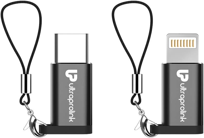UltraProlink UL0076 Combo Pack : Micro USB to Type C convertor x 1 and USB to iPhone convertor x 1 / Data Sync and Charging