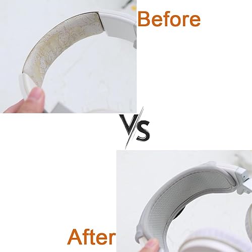 Miniatura 4 de Protector de cojín de repuesto para Bose, ATH, V-Moda Crossfade LP, Sony, Beats, funda para diadema de auriculares, color negro (negro)