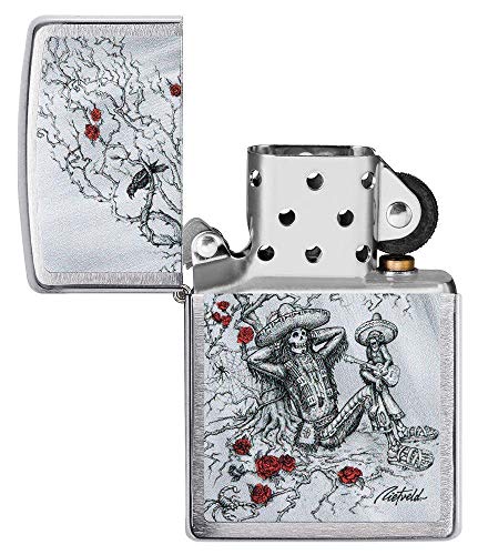 Mechero Zippo original de cromo cepillado Rick Rietveld, el regalo de metal perfecto 5