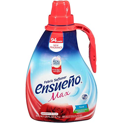 Ensueno Max, Liquid Fabric Softener,Floral, 125 Oz