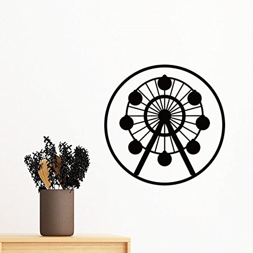 Sticker mural amovible noir 70cm pour décorer un mur blanc sans peindre