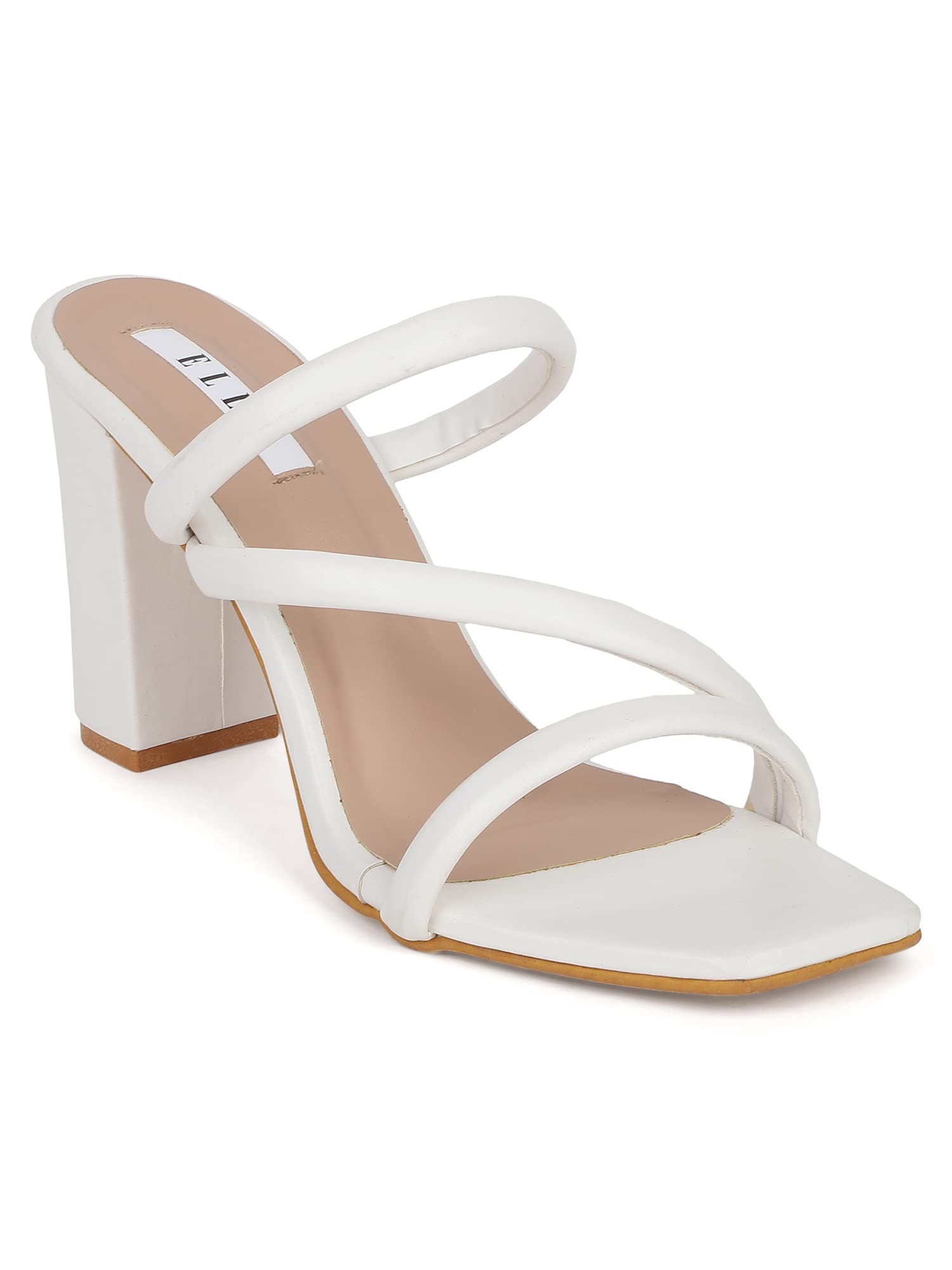 Elle Womens Heel Sandals, White, 6 (B0B6259TX7) Amazon Price History, Amazon Price Tracker