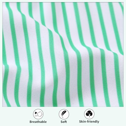 Image of HAPPYMA Baby Swimsuit Toddler Girl Bathing Suit Summer Stripe Bikini Set Beach Two Piece Swim Wear