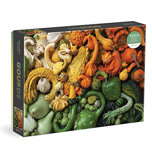 Rompecabezas Galison de 1000 piezas: Calabazas, fotografía de Julie Seabrook Ream, temática otoñal, estilo bodegón, reciclado, sin polvo, tamaño final 27" x 20" miniatura 1