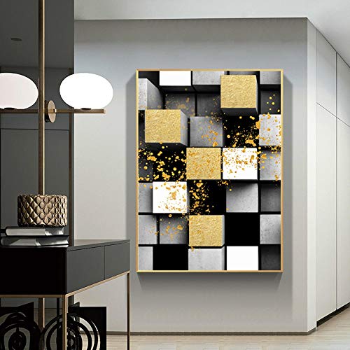 Peintures Pour Salon Sans Cadre Toile Abstraite Moderne 50x70cm Deco Murale Facile
