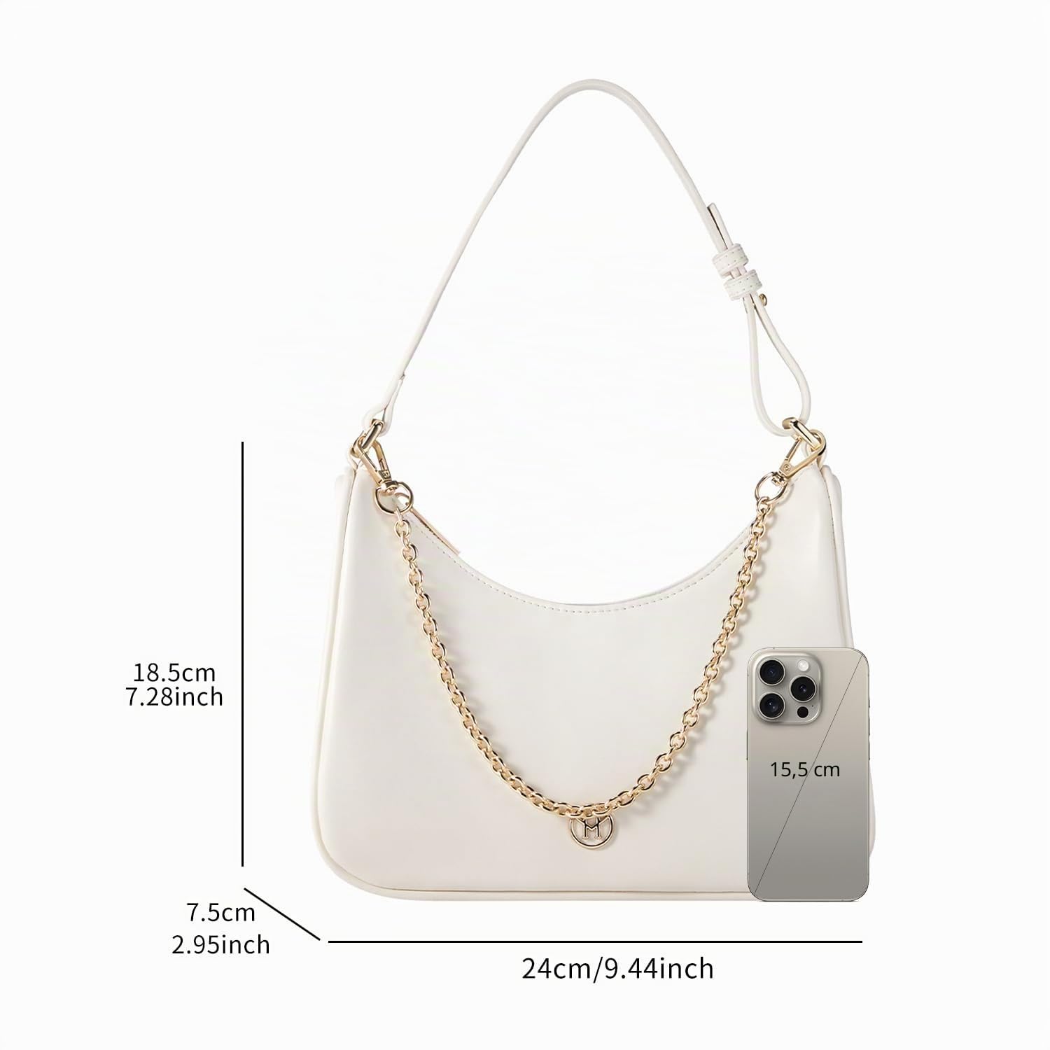 VICTORIA HYDE Borsa a tracolla da donna in vera pelle, stile vintage