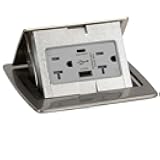 Lew Electric Kitchen Countertop Pop Up Charging USB A/C Ports (Nickel)