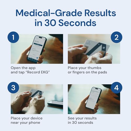 KardiaMobile Card Credit-Card Sized EKG, Medical-Grade & FDA-Cleared Personal Heart Monitor, Bluetooth Enabled, On-The-Go Check-Up Anywhere, Compatible with Most Smartphones, No Subscription Required - image 9