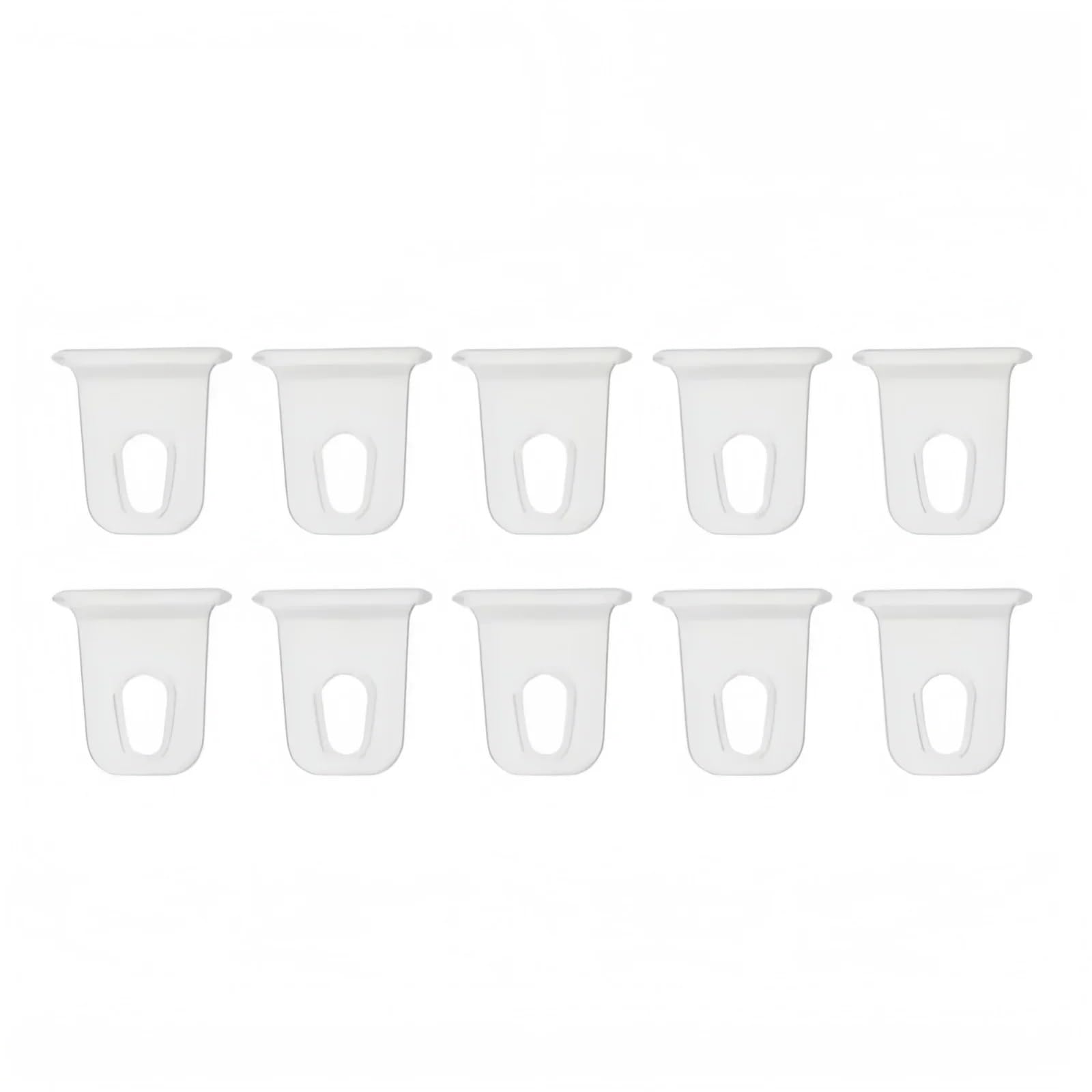 SYYYGDM 10Pcs Awning Hooks White Clothes Hook Racks for RV S-Shaped Camping Clips Hats Tent Hangers(White 10pcs)