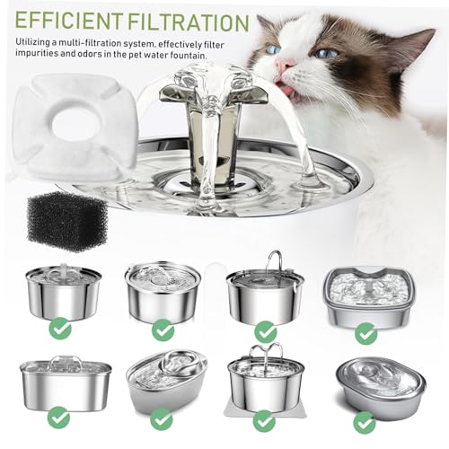 Filtros de repuesto para fuente de agua para mascotas 24 sets miniatura 7