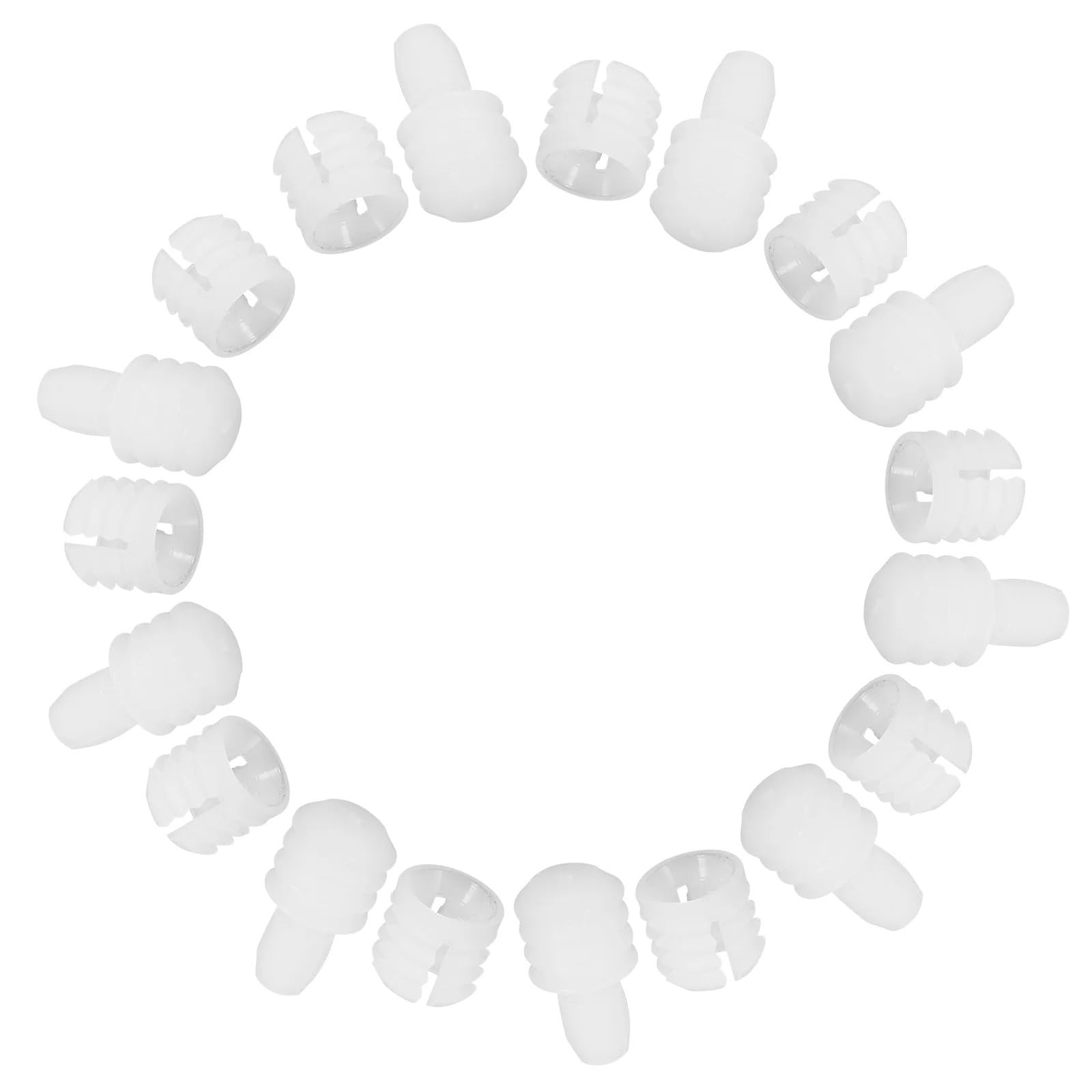 Hinge Expansion Plug 80 Pcs Cabinet Expansion Plug Threaded Inserts for Furniture Repair